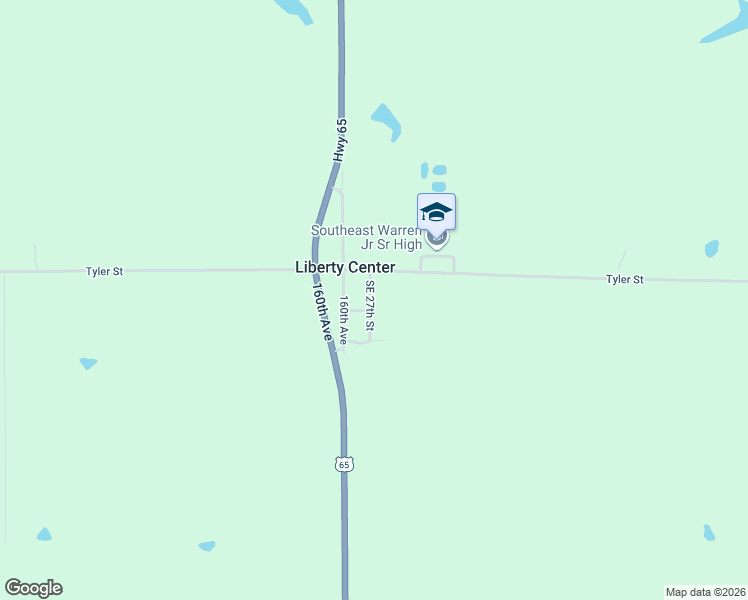 map of restaurants, bars, coffee shops, grocery stores, and more near 16005 Church Street in Liberty Center