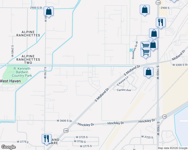 map of restaurants, bars, coffee shops, grocery stores, and more near 2351 James Way in West Haven