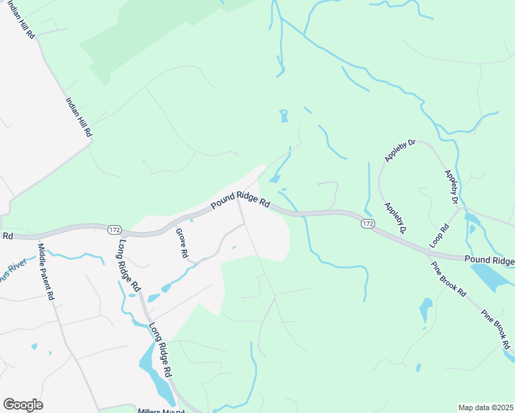 map of restaurants, bars, coffee shops, grocery stores, and more near 1 Hickory Lane in Bedford