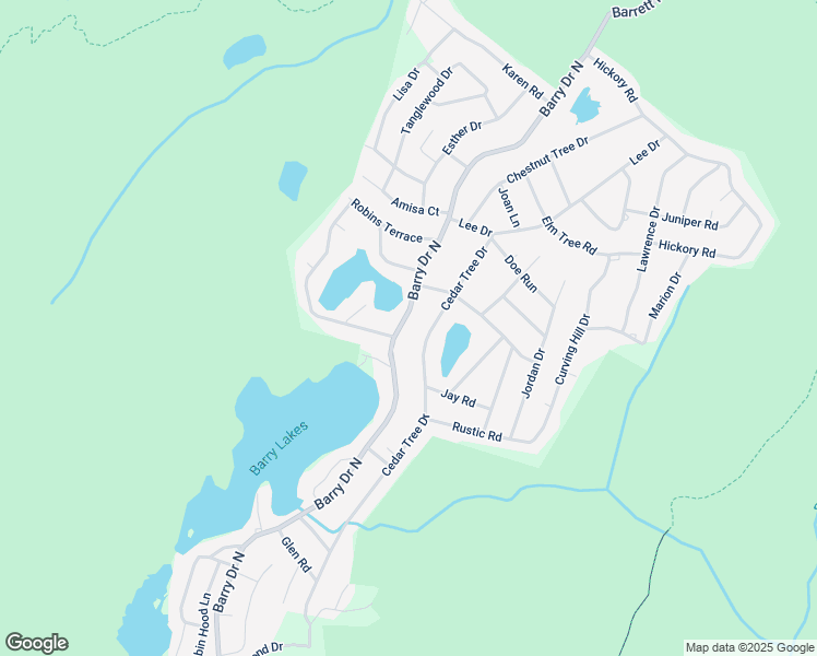 map of restaurants, bars, coffee shops, grocery stores, and more near 102 Barry Drive North in Sussex County