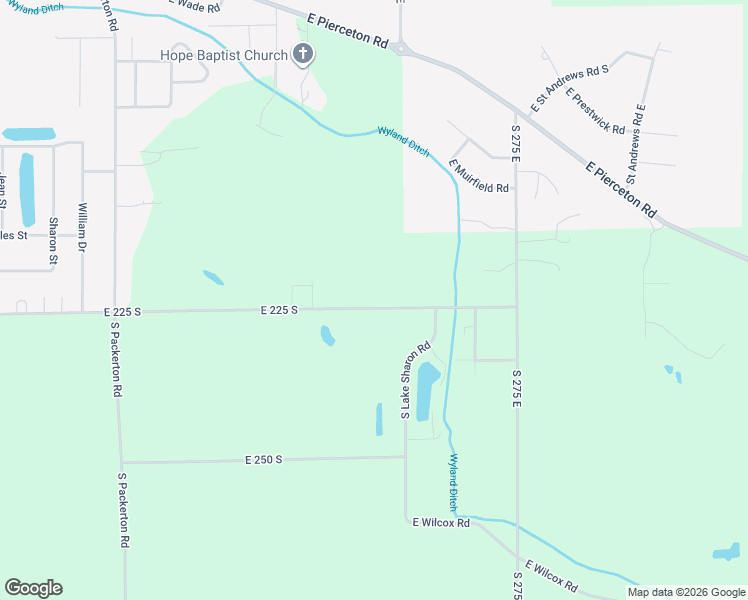 map of restaurants, bars, coffee shops, grocery stores, and more near 2469 East 225 South in Warsaw