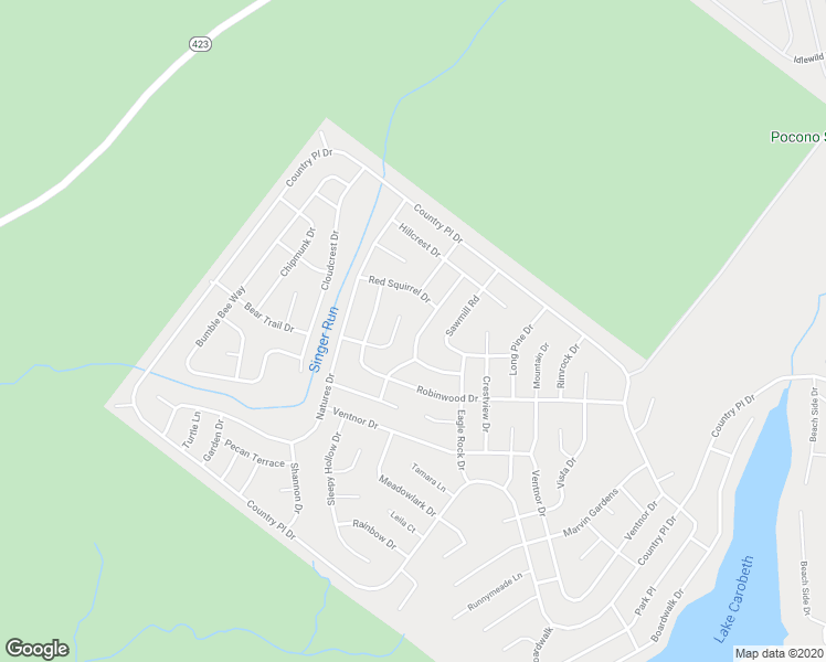 map of restaurants, bars, coffee shops, grocery stores, and more near 8934 Deerfield Road in Tobyhanna