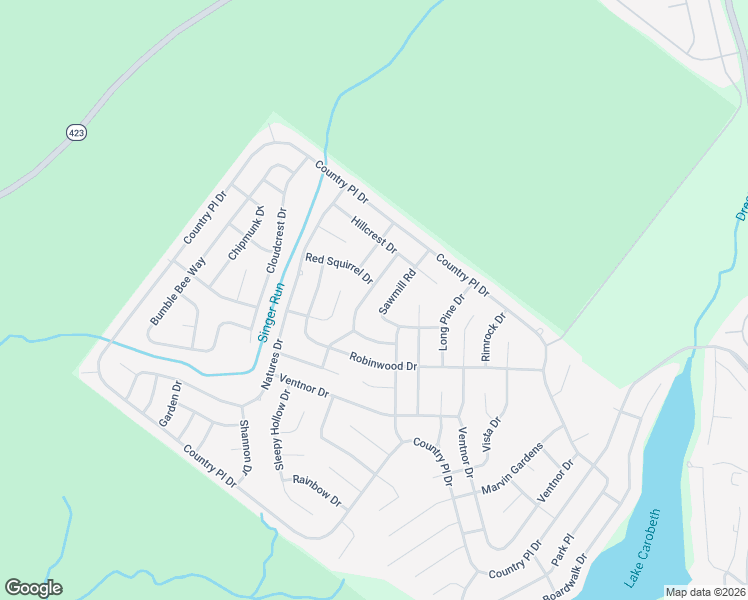 map of restaurants, bars, coffee shops, grocery stores, and more near 7613 Sawmill Road in Tobyhanna