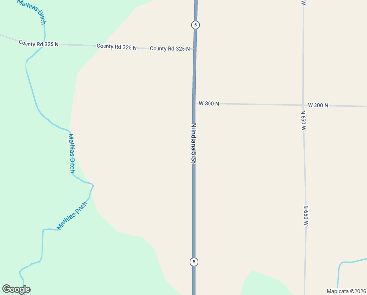 map of restaurants, bars, coffee shops, grocery stores, and more near 2839 Indiana 5 in Larwill