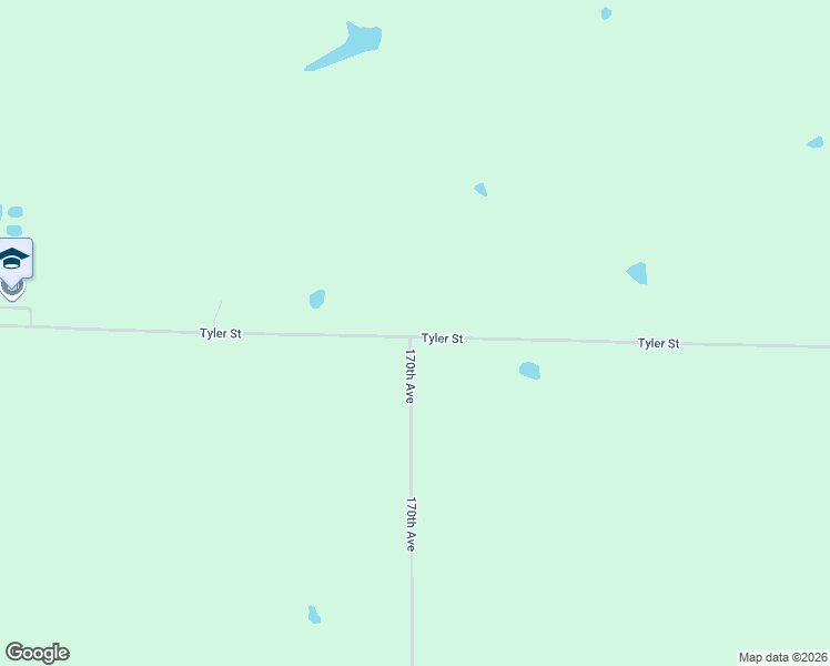 map of restaurants, bars, coffee shops, grocery stores, and more near 1701-1799 Tyler Street in Lacona