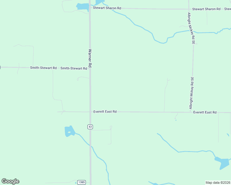 map of restaurants, bars, coffee shops, grocery stores, and more near 1441 Warner Road Southeast in Hubbard