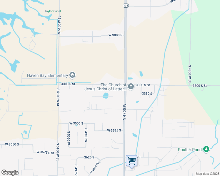 map of restaurants, bars, coffee shops, grocery stores, and more near 4795 West 3300 South in West Haven