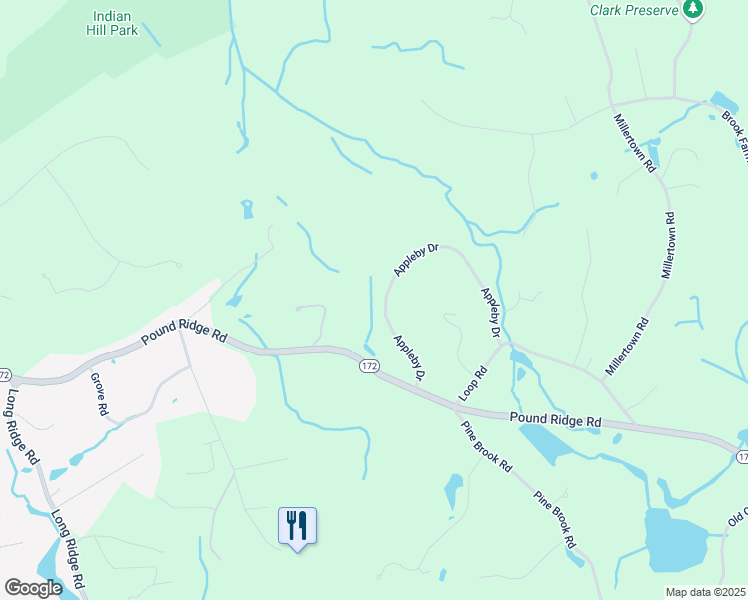 map of restaurants, bars, coffee shops, grocery stores, and more near 34 Appleby Drive in Bedford