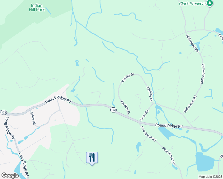 map of restaurants, bars, coffee shops, grocery stores, and more near 34 Appleby Drive in Bedford