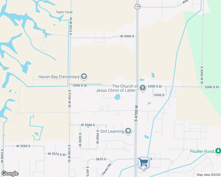 map of restaurants, bars, coffee shops, grocery stores, and more near 4869 West 3300 South in West Haven