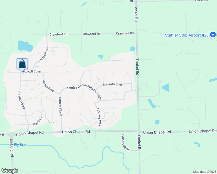 map of restaurants, bars, coffee shops, grocery stores, and more near 5215 Rotaliano Ct in Fort Wayne