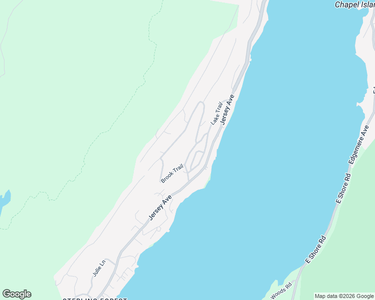 map of restaurants, bars, coffee shops, grocery stores, and more near 26 Brook Trail in Greenwood Lake