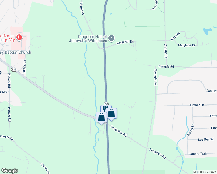 map of restaurants, bars, coffee shops, grocery stores, and more near 2376 S Hermitage Rd in Hermitage