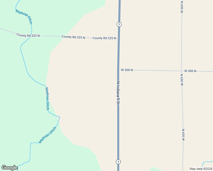 map of restaurants, bars, coffee shops, grocery stores, and more near 2839 Indiana 5 in Larwill