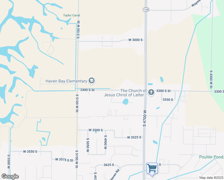 map of restaurants, bars, coffee shops, grocery stores, and more near 2673 South 4950 West in Ogden