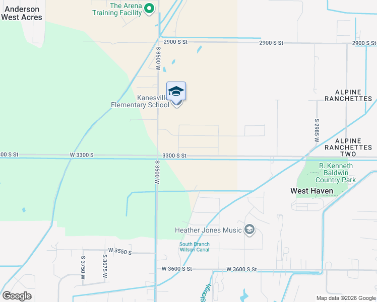 map of restaurants, bars, coffee shops, grocery stores, and more near 3411 West 3275 South in West Haven