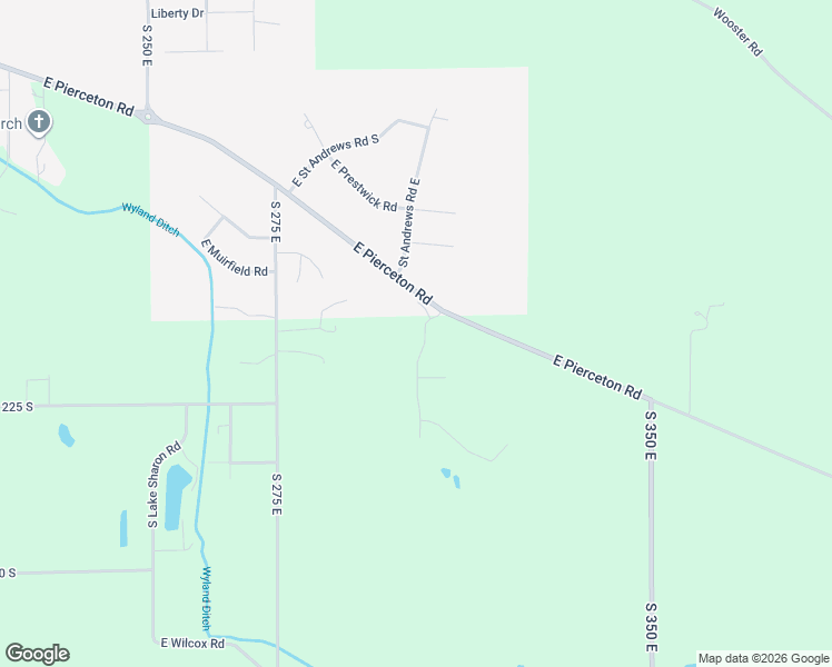 map of restaurants, bars, coffee shops, grocery stores, and more near 3027 East Pierceton Road in Warsaw