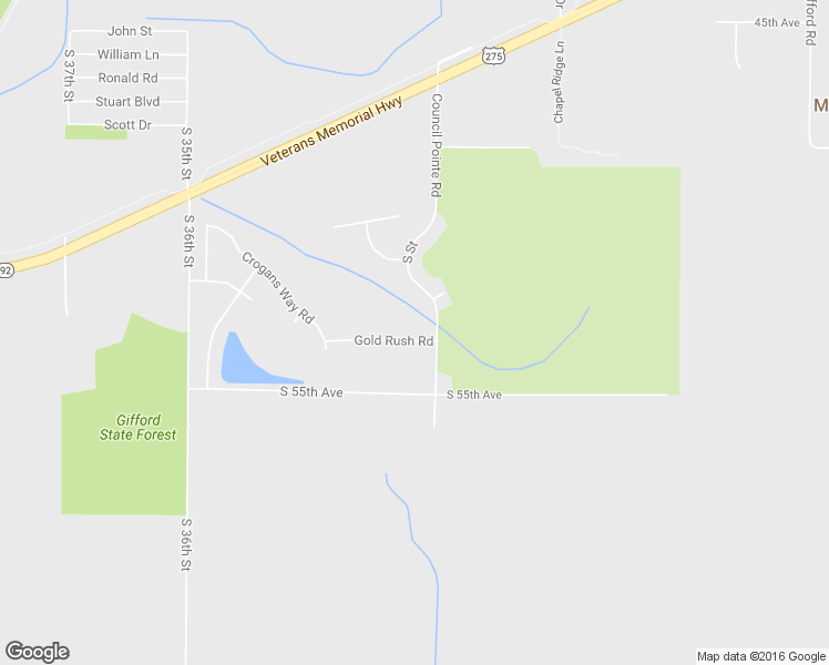 map of restaurants, bars, coffee shops, grocery stores, and more near 5118 S Street in Council Bluffs