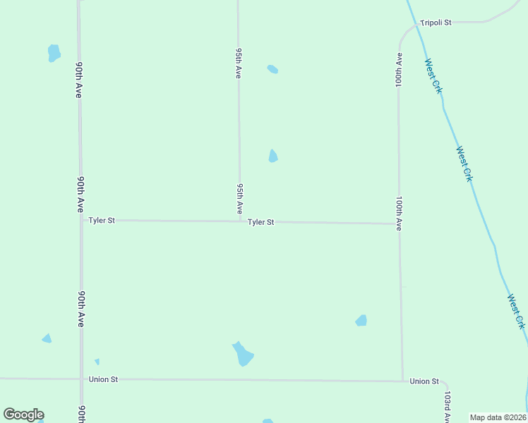 map of restaurants, bars, coffee shops, grocery stores, and more near 9563 Tyler Street in New Virginia