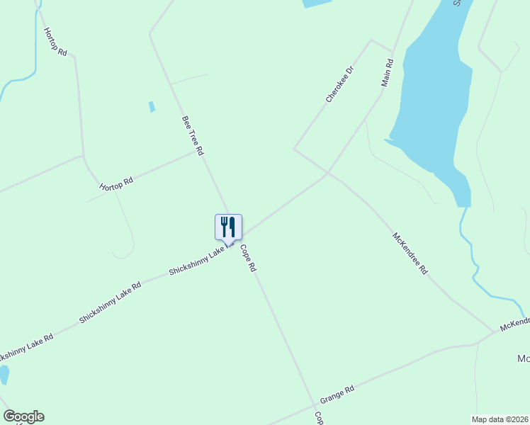 map of restaurants, bars, coffee shops, grocery stores, and more near 85 Shickshinny Lake Rd in Shickshinny