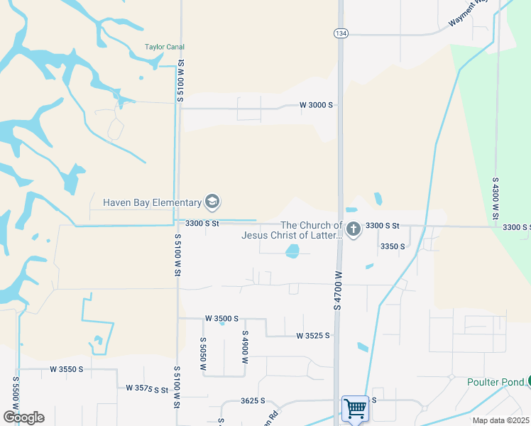 map of restaurants, bars, coffee shops, grocery stores, and more near 3268 South 4950 West in West Haven