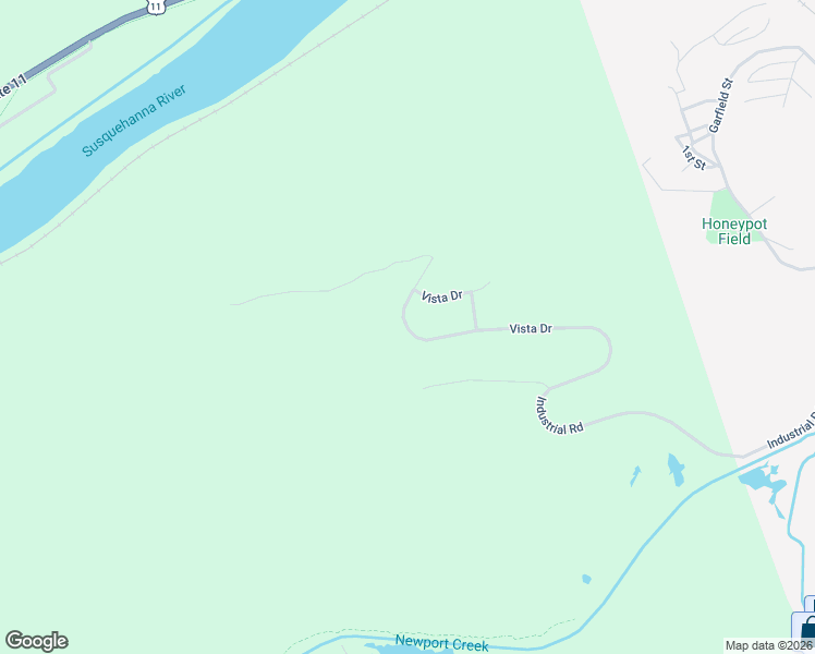 map of restaurants, bars, coffee shops, grocery stores, and more near 44 Vista Dr in Nanticoke