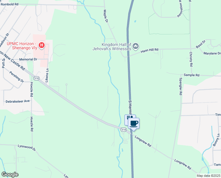 map of restaurants, bars, coffee shops, grocery stores, and more near 2020 Parkdale Avenue in Hermitage