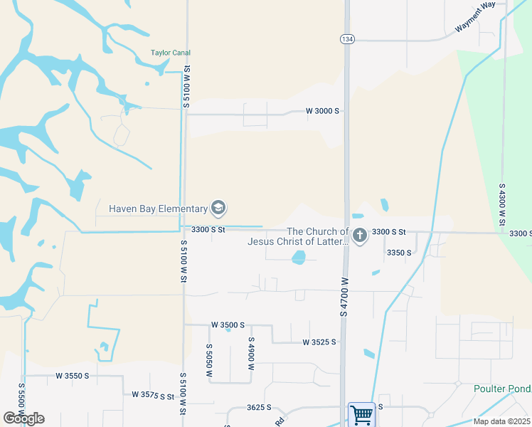 map of restaurants, bars, coffee shops, grocery stores, and more near 3263 South 4950 West in West Haven