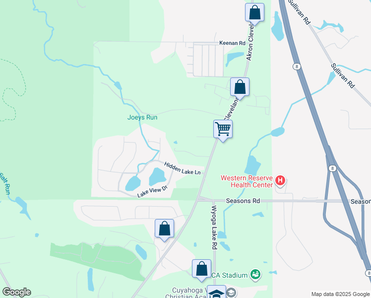 map of restaurants, bars, coffee shops, grocery stores, and more near 5008-5010 State Road in Peninsula