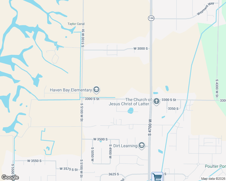 map of restaurants, bars, coffee shops, grocery stores, and more near 3245 S 4975 W in West Haven