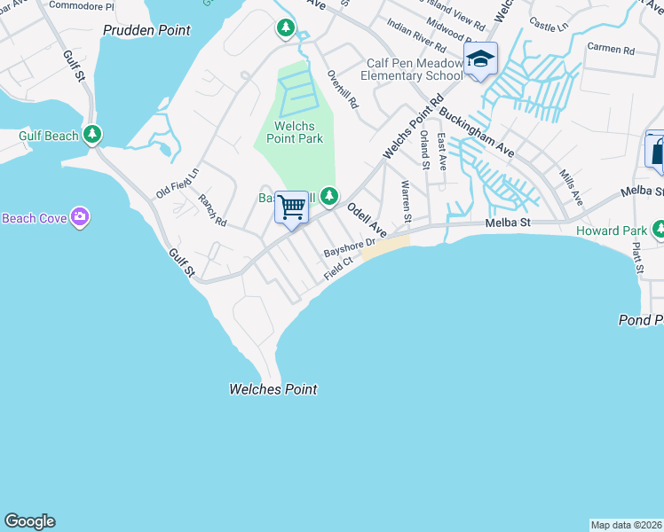 map of restaurants, bars, coffee shops, grocery stores, and more near 34 Westland Avenue in Milford