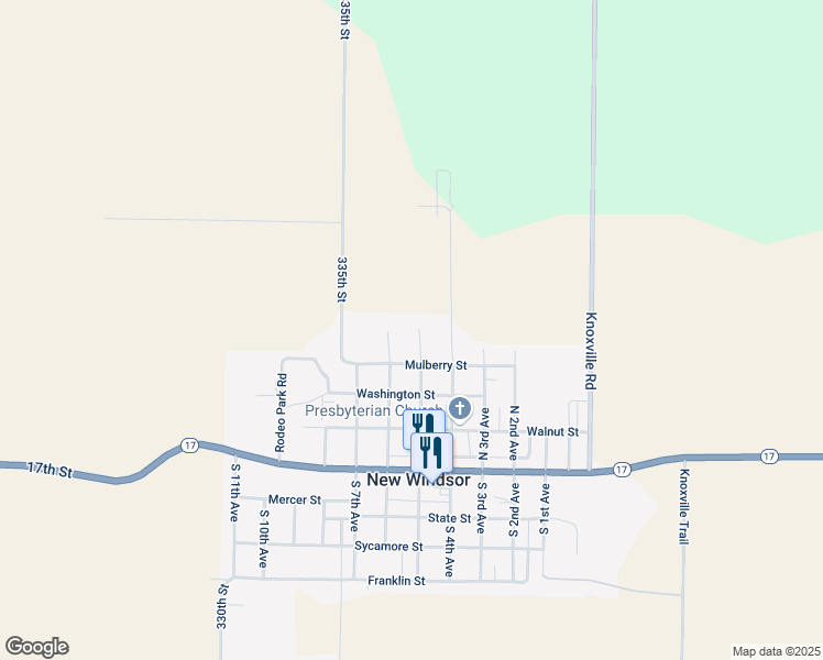 map of restaurants, bars, coffee shops, grocery stores, and more near 507 Bradley Court in New Windsor