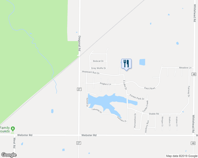 map of restaurants, bars, coffee shops, grocery stores, and more near 64 Bass Court in LaGrange