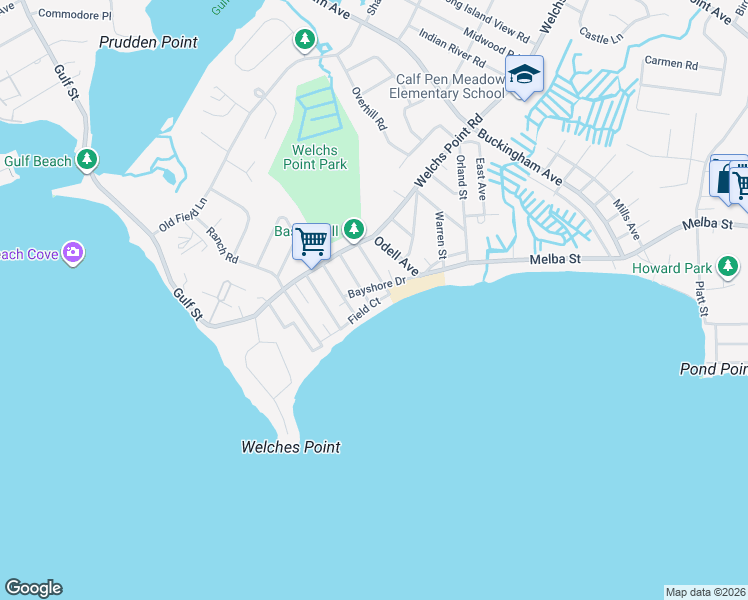 map of restaurants, bars, coffee shops, grocery stores, and more near 34 Westland Avenue in Milford