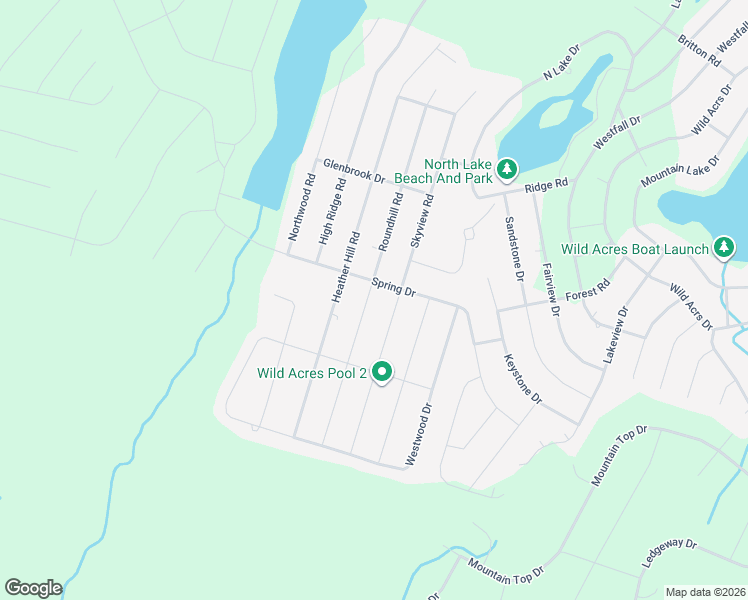 map of restaurants, bars, coffee shops, grocery stores, and more near 146 Roundhill Road in Dingmans Ferry