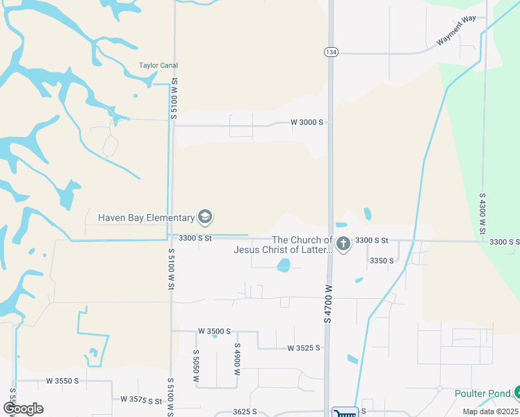 map of restaurants, bars, coffee shops, grocery stores, and more near 3225 South 4950 West in West Haven