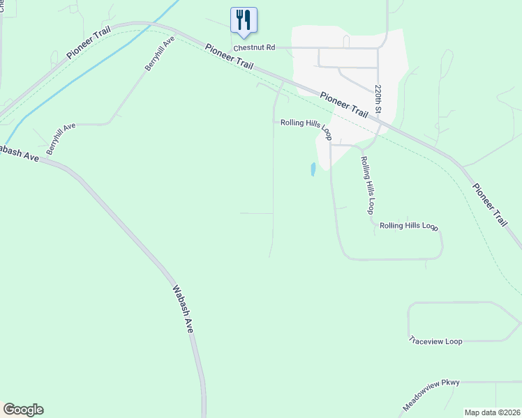 map of restaurants, bars, coffee shops, grocery stores, and more near 13182 Bluebird Lane in Council Bluffs