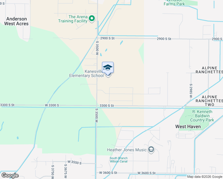 map of restaurants, bars, coffee shops, grocery stores, and more near 2164 South 3450 West in Ogden