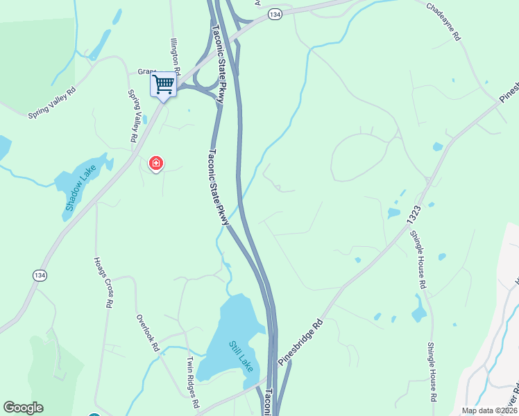 map of restaurants, bars, coffee shops, grocery stores, and more near 10 Possum Road in Ossining