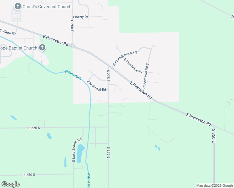 map of restaurants, bars, coffee shops, grocery stores, and more near 2861 East Turnberry Road in Winona Lake
