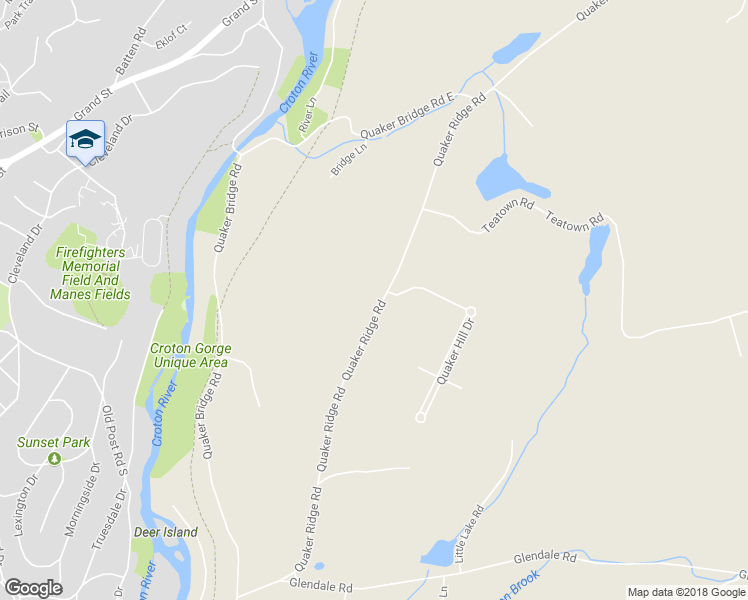 map of restaurants, bars, coffee shops, grocery stores, and more near 2055 Quaker Ridge Road in Croton-on-Hudson