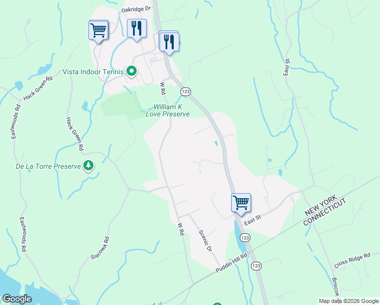 map of restaurants, bars, coffee shops, grocery stores, and more near 11 Kingswood Way in South Salem