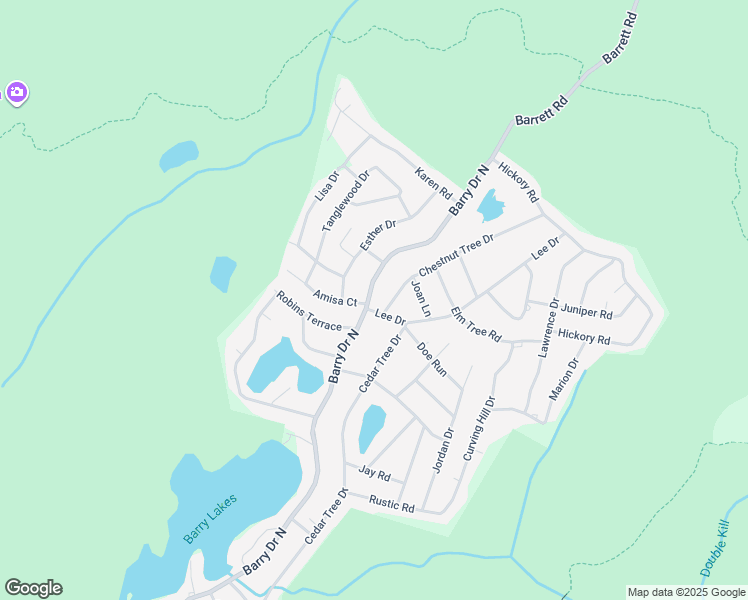 map of restaurants, bars, coffee shops, grocery stores, and more near 126 Barry Drive North in Vernon Township