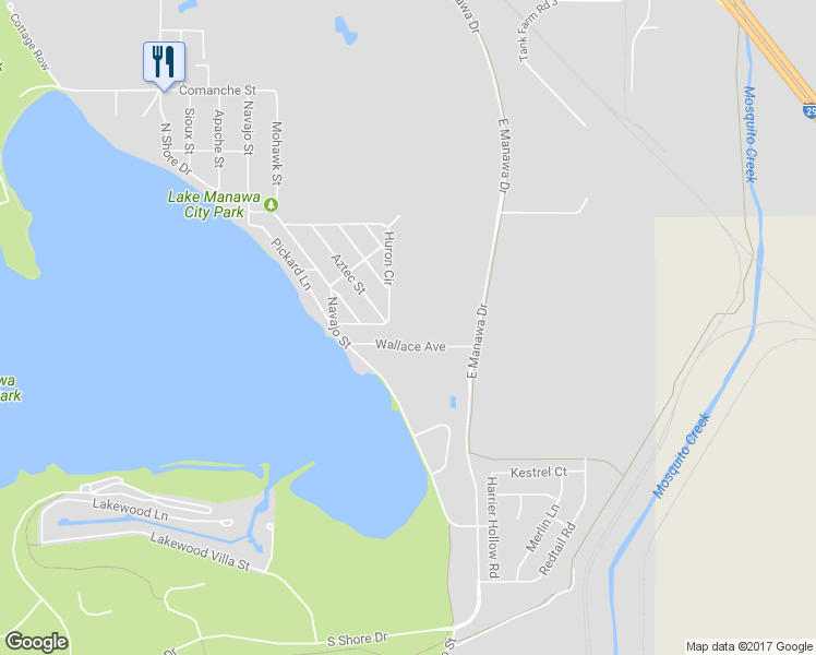 map of restaurants, bars, coffee shops, grocery stores, and more near 110 Huron Circle in Council Bluffs
