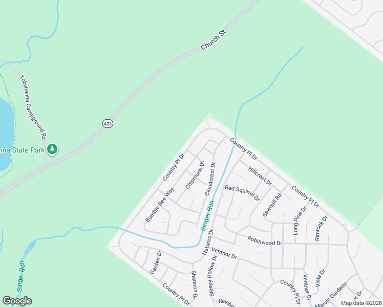 map of restaurants, bars, coffee shops, grocery stores, and more near 8733 Country Place Drive South in Tobyhanna