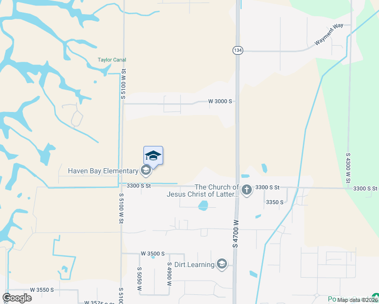 map of restaurants, bars, coffee shops, grocery stores, and more near 3192 South 4950 West in West Haven