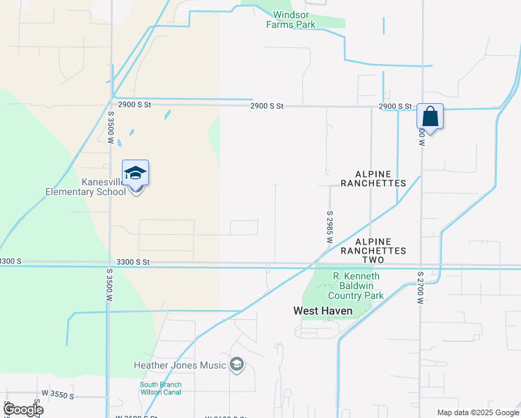 map of restaurants, bars, coffee shops, grocery stores, and more near 3146 South 3150 West in West Haven