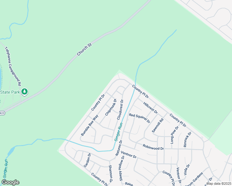 map of restaurants, bars, coffee shops, grocery stores, and more near 8480 Bumble Bee Way in Tobyhanna