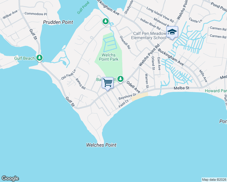 map of restaurants, bars, coffee shops, grocery stores, and more near 6 Westland Avenue in Milford