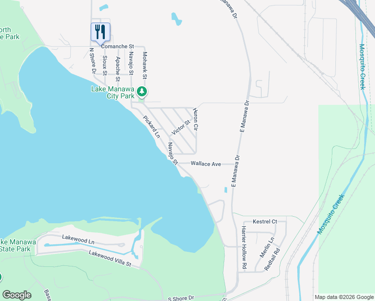 map of restaurants, bars, coffee shops, grocery stores, and more near 126 Aztec Street in Council Bluffs